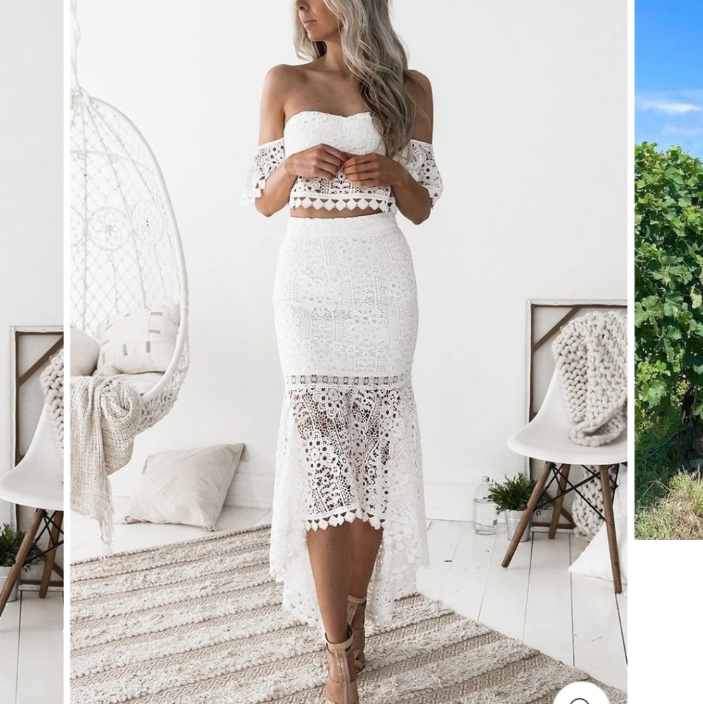 White Jaus Celine Set sz L